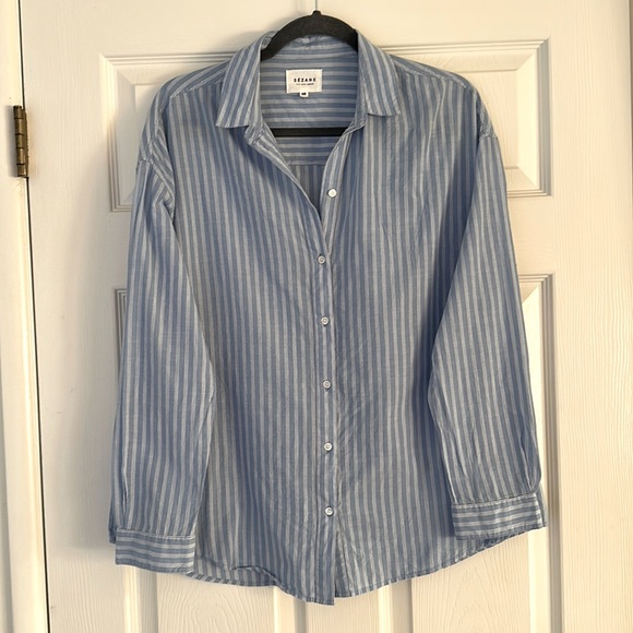 Sezane cotton button down - SZ 38 - Picture 1 of 3